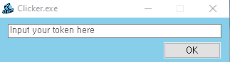 clicker token input window